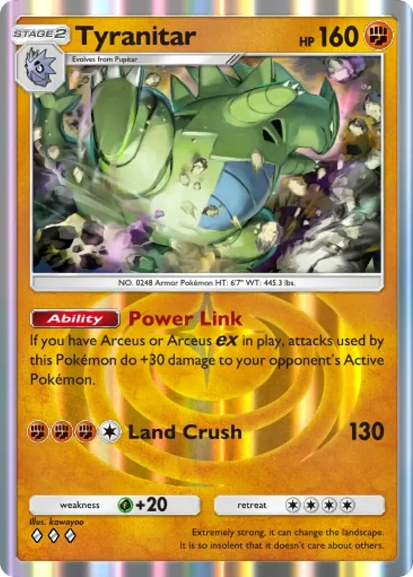 Tyranitar card front