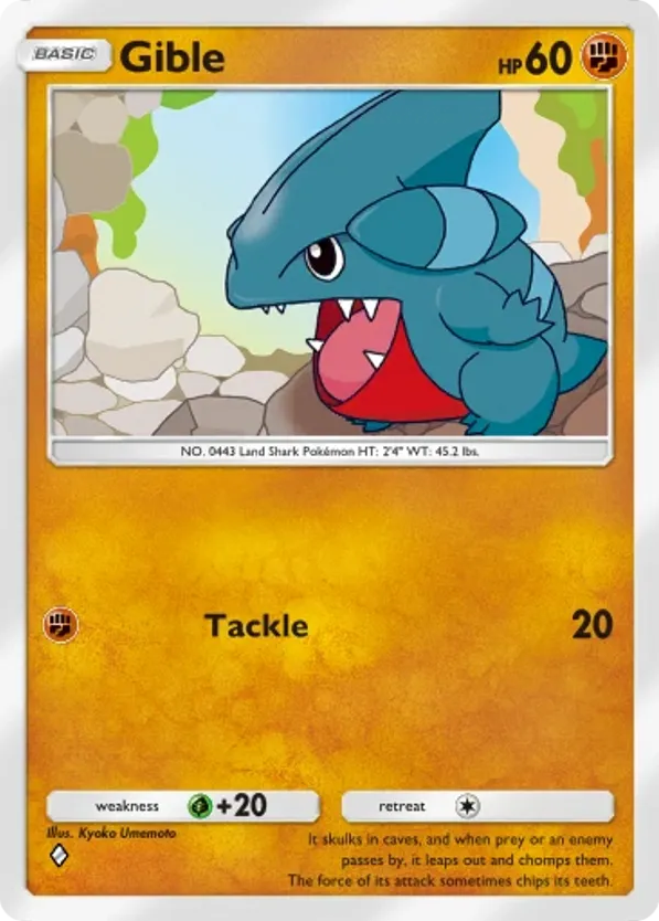 Gible card front