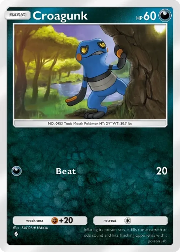 Croagunk card front