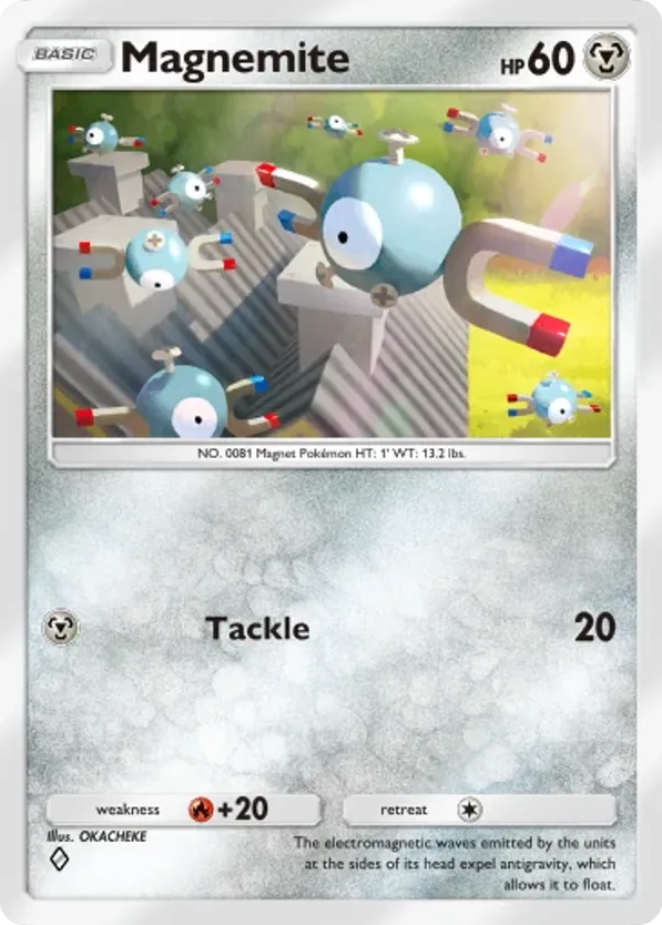Magnemite card front