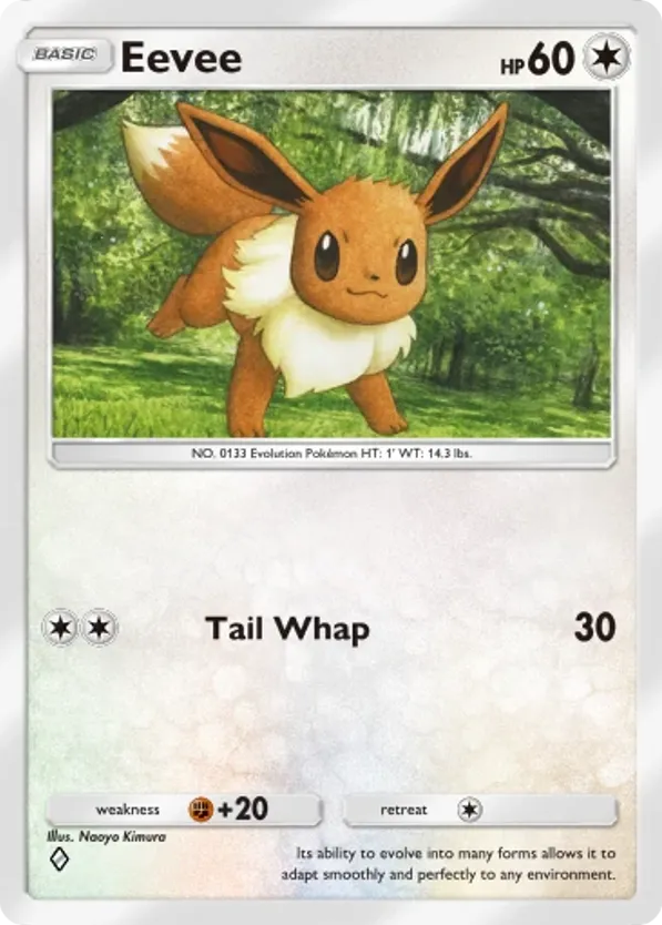 Eevee card front