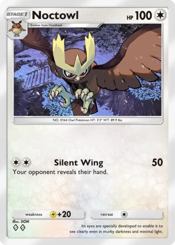 Noctowl card front