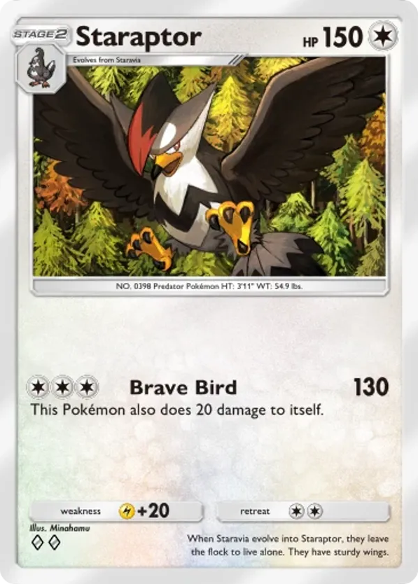 Staraptor card front
