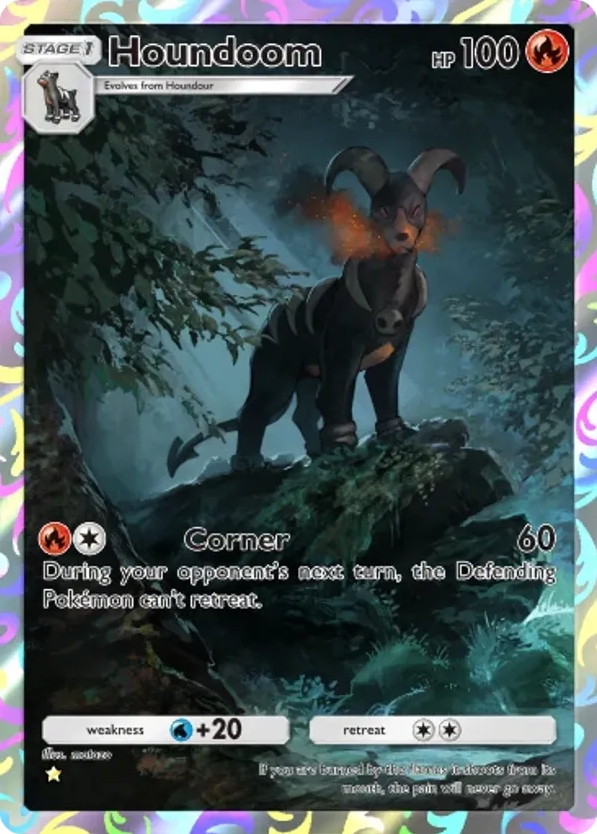 Houndoom card front