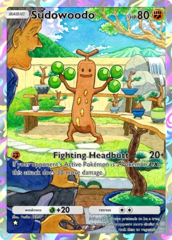 Sudowoodo card front