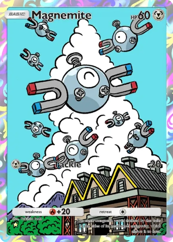 Magnemite card front