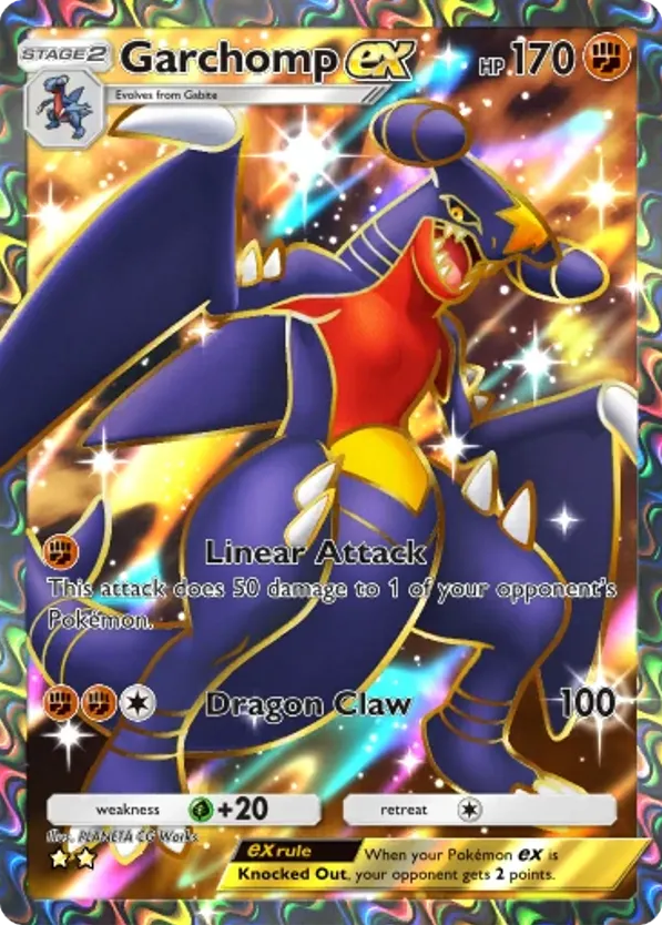 Garchomp ex card front