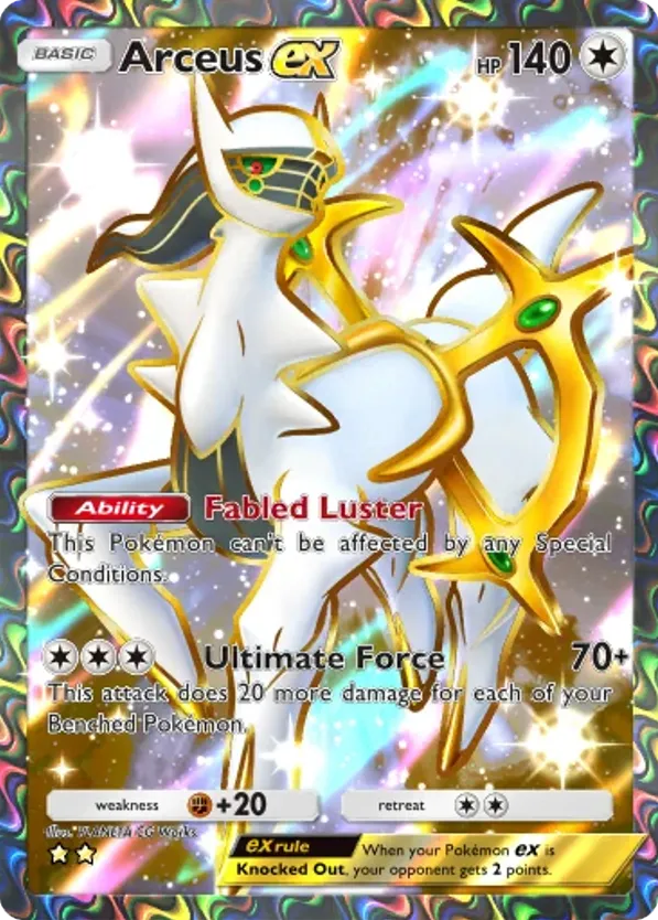 Arceus ex card front