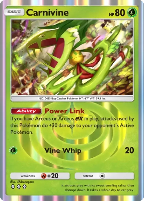 Carnivine card front
