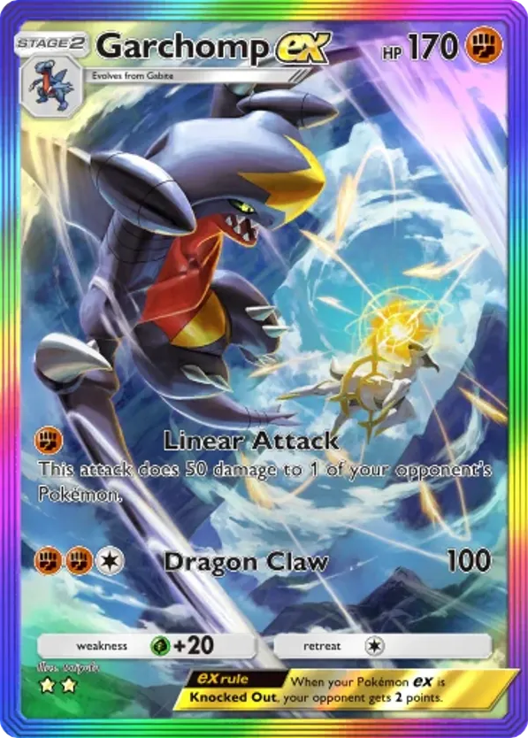 Garchomp ex card front