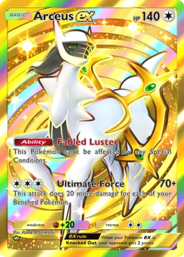 Arceus ex card front