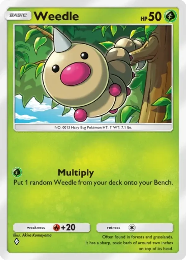 Weedle card front