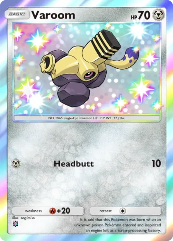 Varoom card front