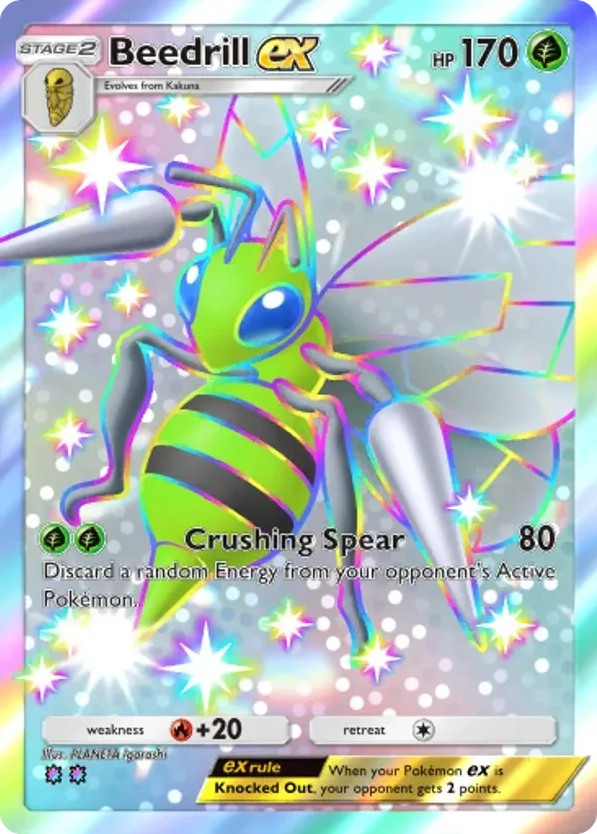 Beedrill ex card front