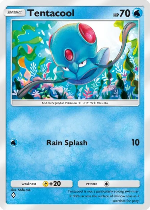 Tentacool card front