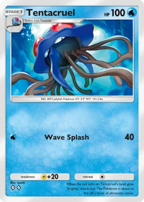 Tentacruel card front