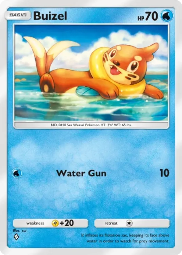 Buizel card front