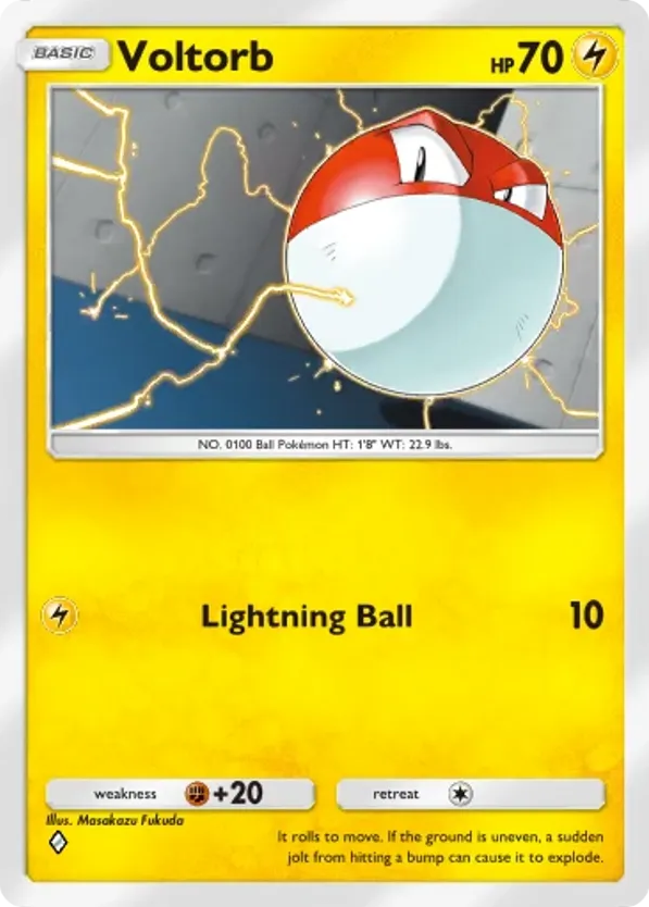 Voltorb card front