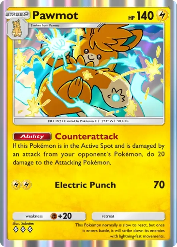 Pawmot card front