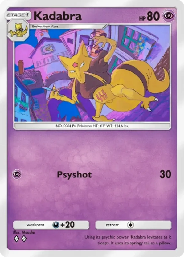 Kadabra card front