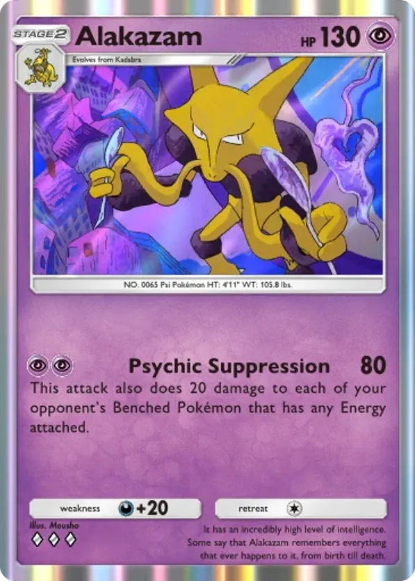 Alakazam card front