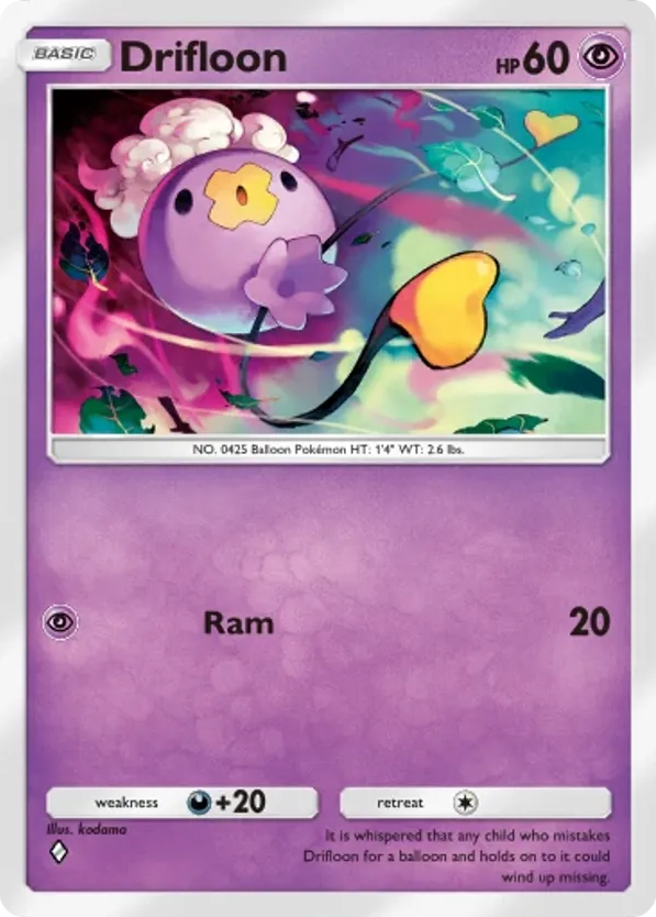 Drifloon card front