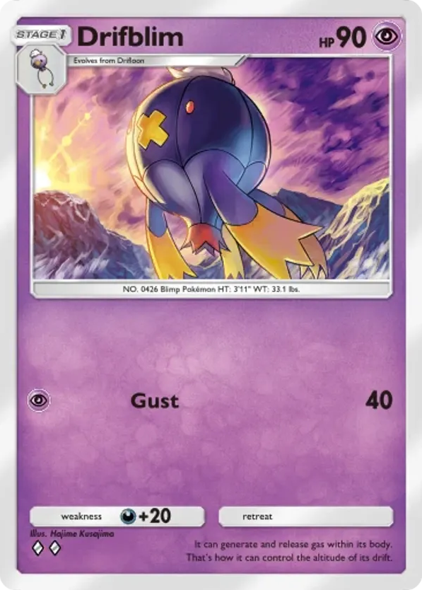 Drifblim card front