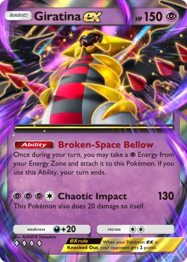 Giratina ex card front