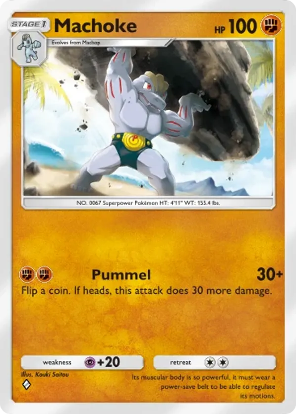 Machoke card front