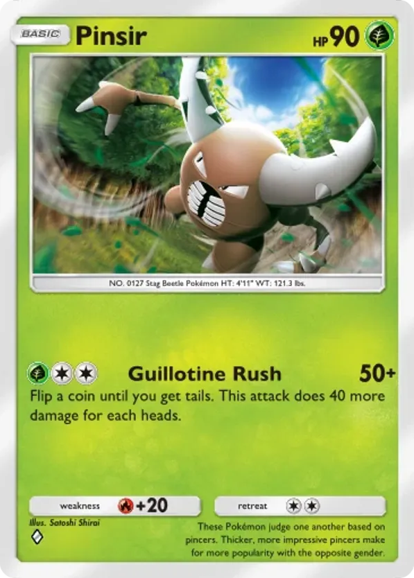 Pinsir card front