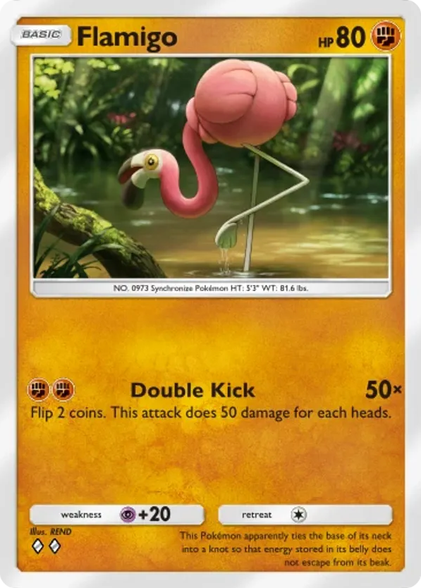 Flamigo card front