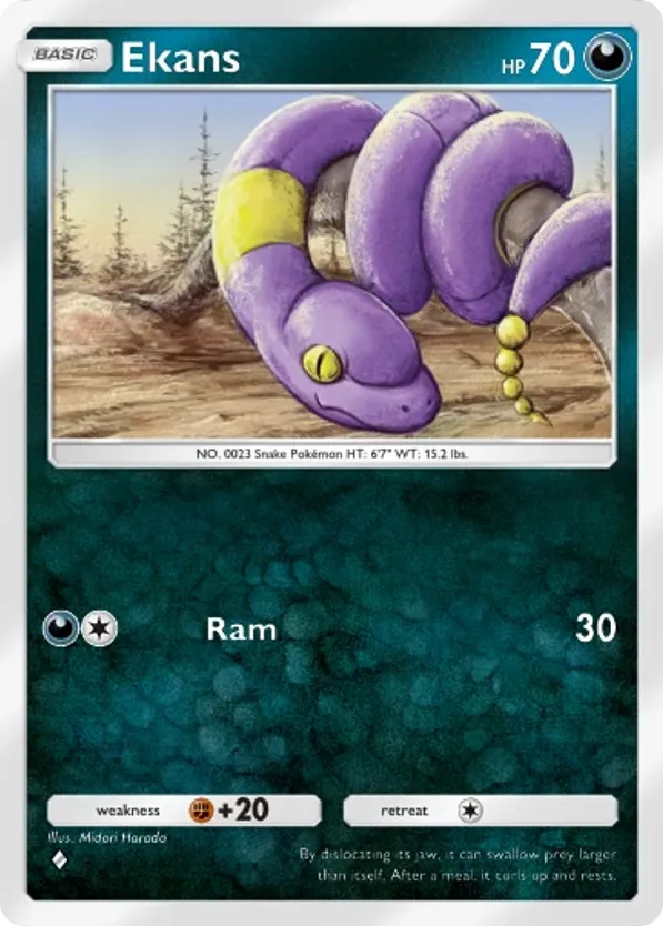Ekans card front