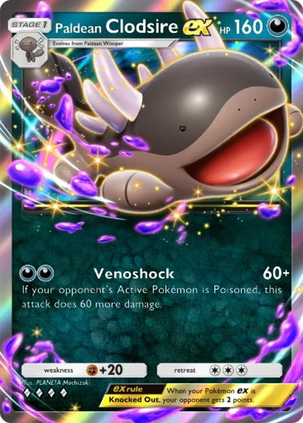 Paldean Clodsire ex card front