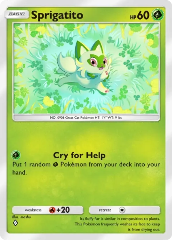 Sprigatito card front