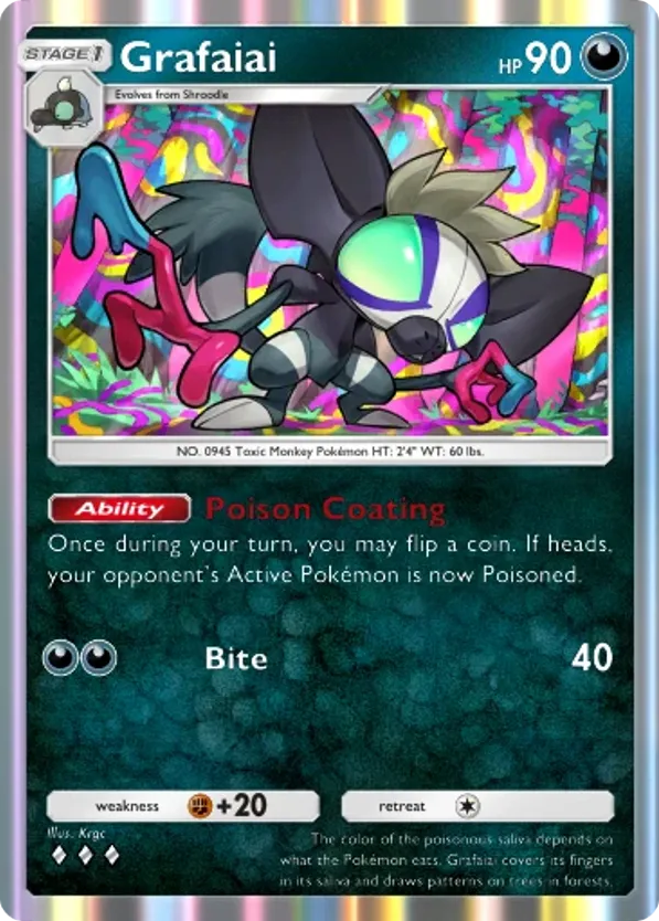 Grafaiai card front