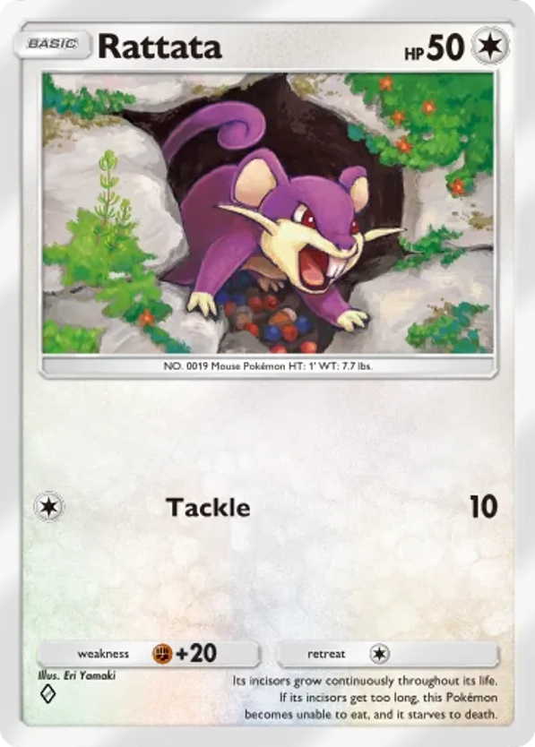 Rattata card front