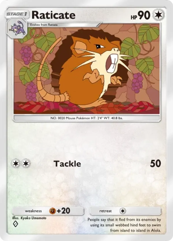 Raticate card front