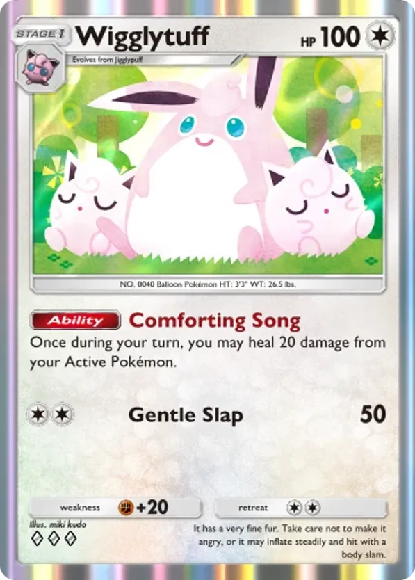 Wigglytuff card front