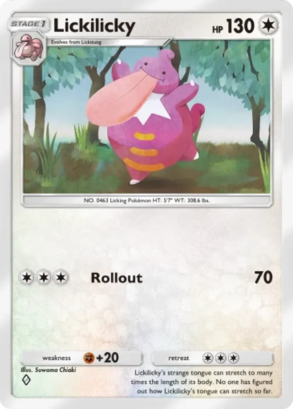 Lickilicky card front