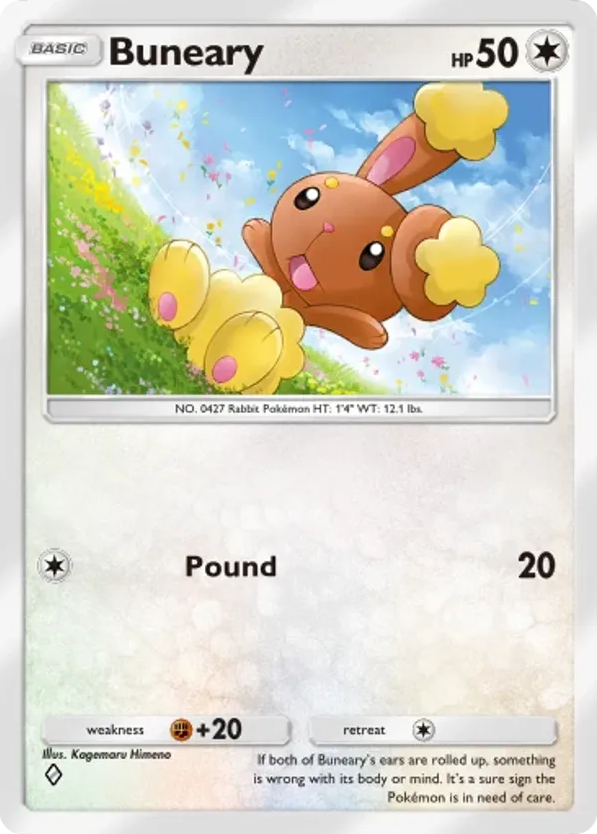 Buneary card front