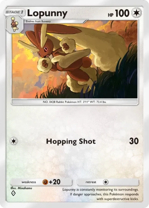 Lopunny card front
