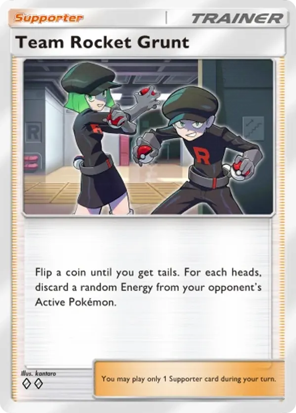 Team Rocket Grunt card front