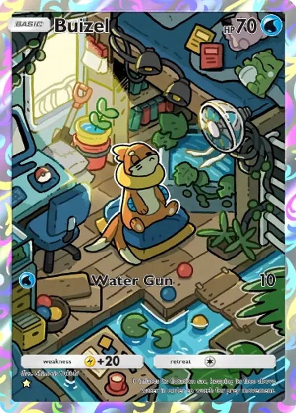 Buizel card front