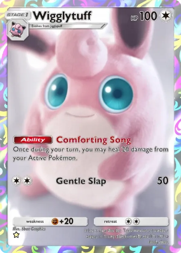 Wigglytuff card front