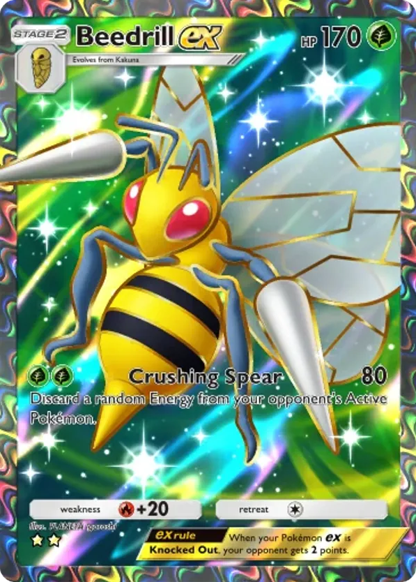 Beedrill ex card front