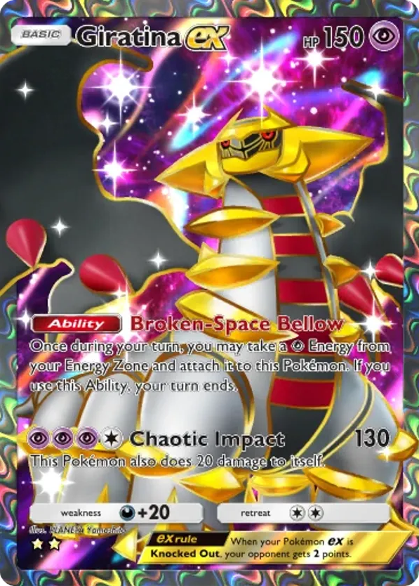 Giratina ex card front