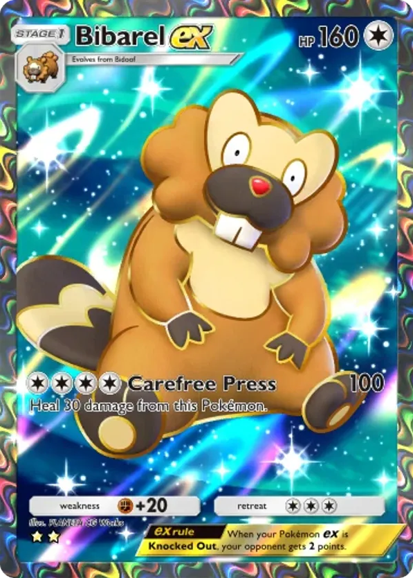 Bibarel ex card front