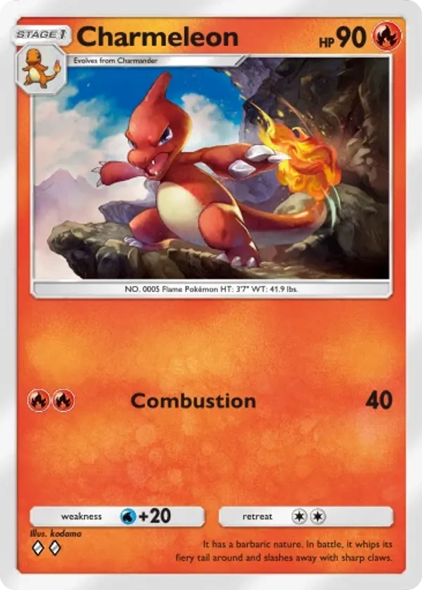 Charmeleon card front