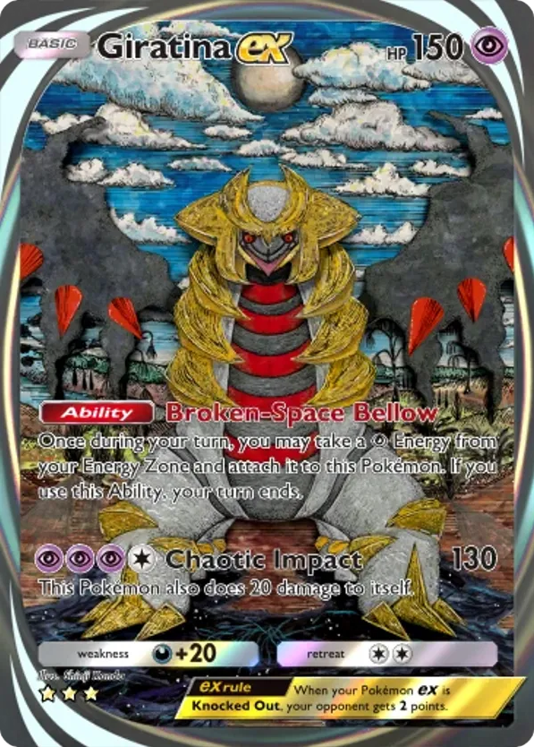 Giratina ex card front