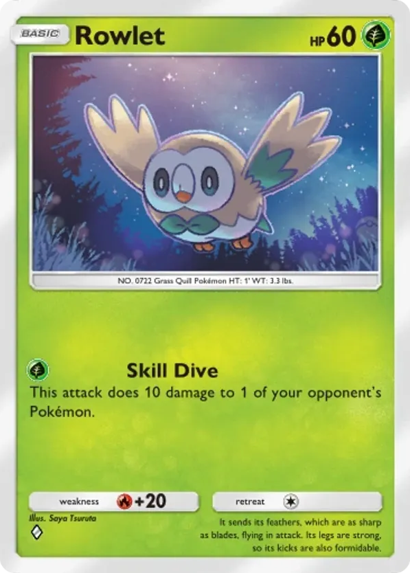 Rowlet card front